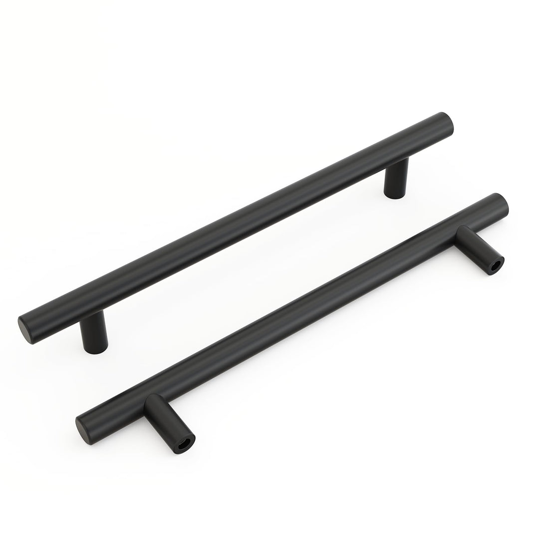 goldenwarm 15 Stück Möbelgriffe Schwarz 192mm Schrankgriffe Schwarz Griffe für Küchenschränke Türgri