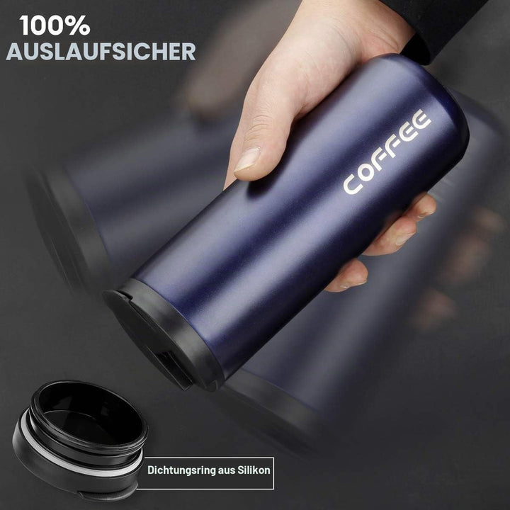 lalafancy Thermobecher 350ml/500ml Kaffeebecher-to-go, Isolierbecher Edelstahl Travel Mug Wiederverw