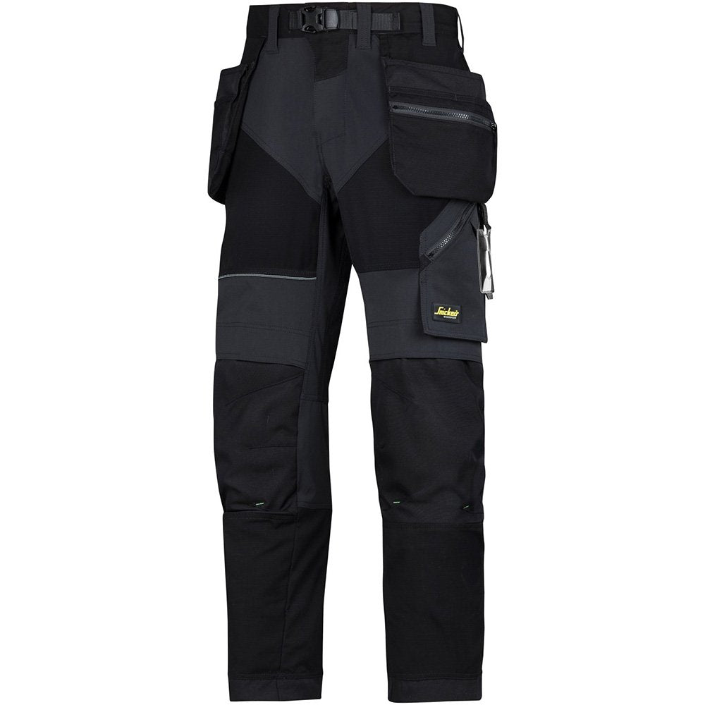 Snickers Workwear Herren Snickers bukser FlexiWork Arbeitshose m HP, Schwarz, 50 EU 50 Schwarz, 50 S