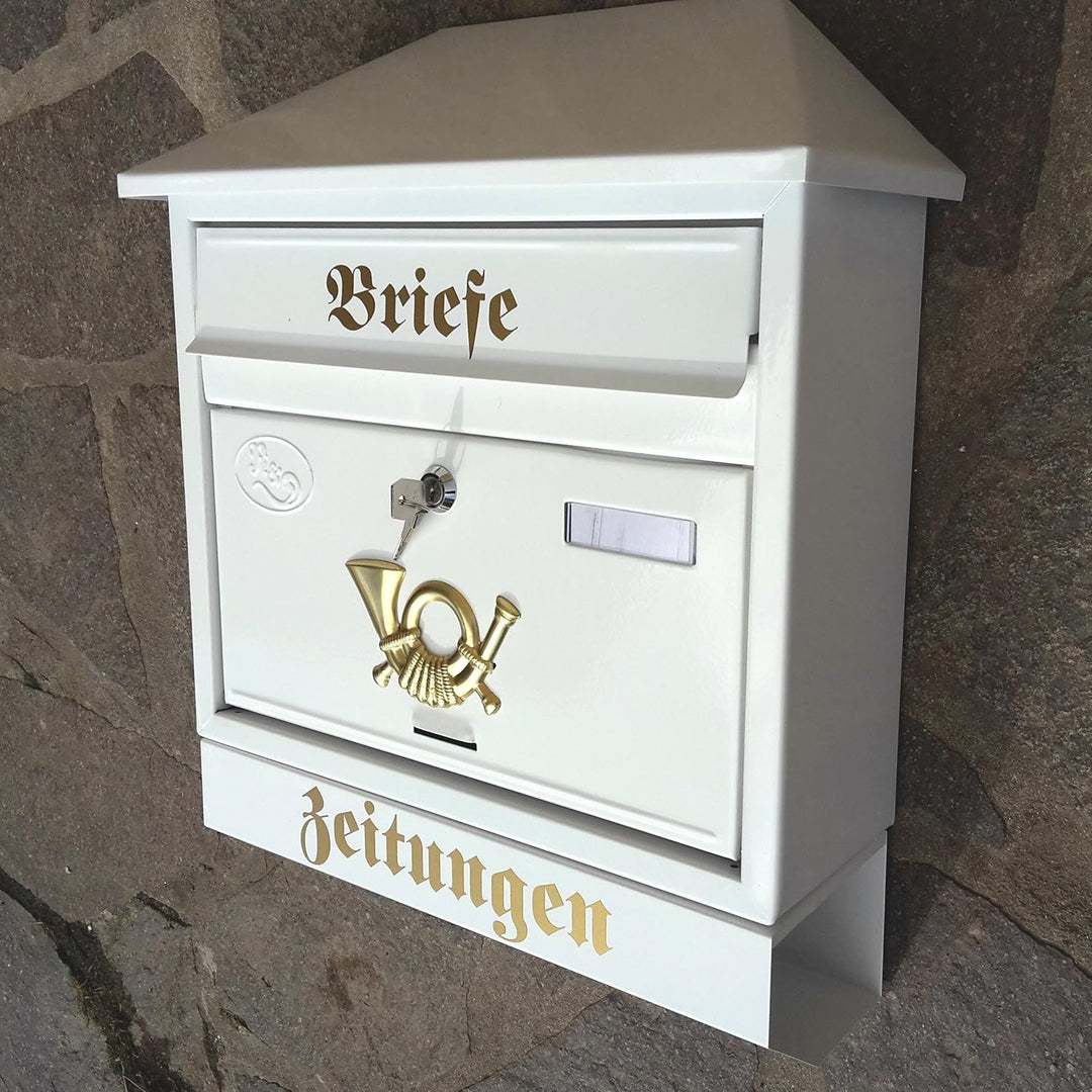 Stabiler Briefkasten,Modell Walmdach Premium-Qualität, mit Schutzlackierung Verschiedene Modelle XXL