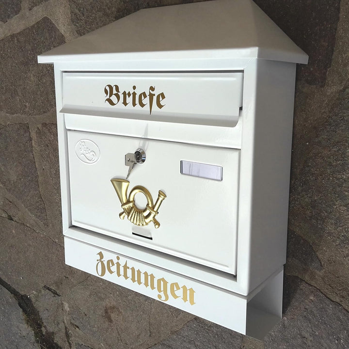 Stabiler Briefkasten,Modell Walmdach Premium-Qualität, mit Schutzlackierung Verschiedene Modelle XXL