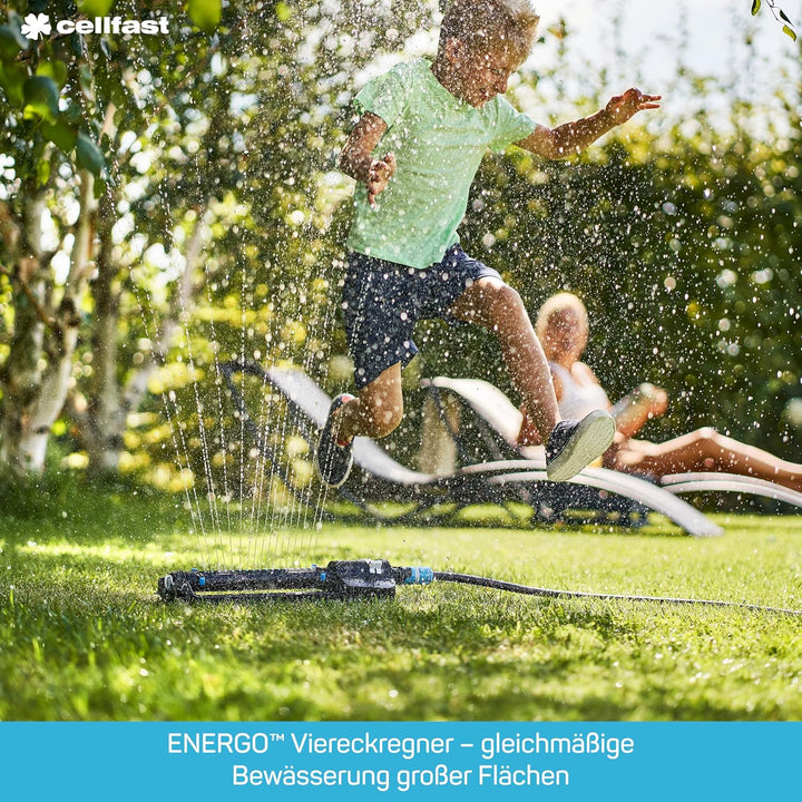 Cellfast Pendelregner Ergo, Hohe Qualität, Beregnungsbreite einstellbar, Gartenbewässerung, UV-bestä