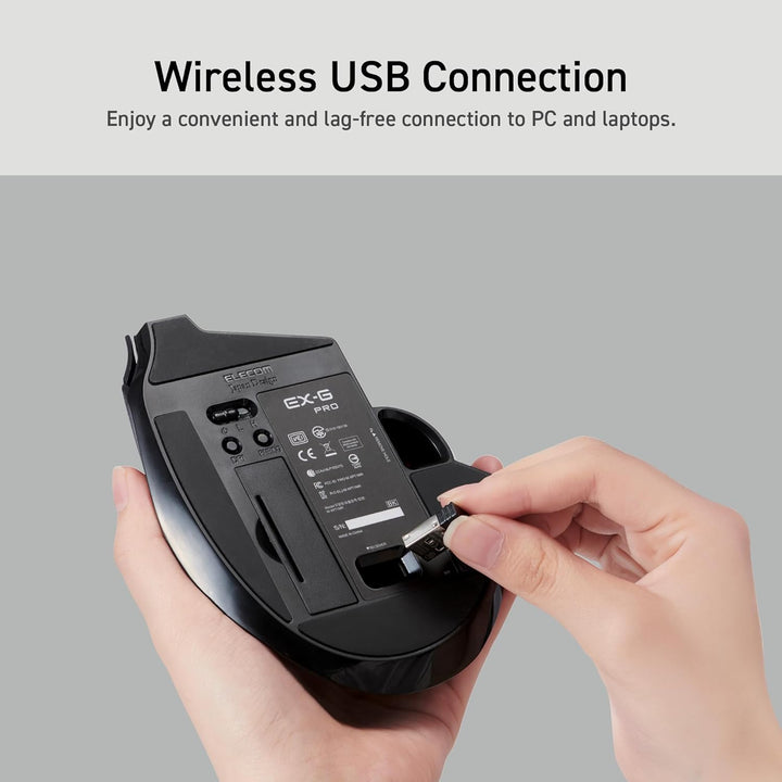 ELECOM Kabelgebundene / drahtlose / Bluetooth-Trackball-Maus, 8-Tasten-Funktion mit reibungsloser Tr