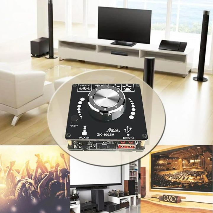 DollaTek 100W + 100W Bluetooth 5.0 Power Audio-Verstärkerplatine Stereo AMP Amplificador Heimkino AU