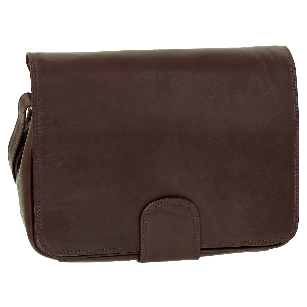 Ledershop24 Leder Damen Umhängetasche Schultertasche Festivaltasche Handtasche Tasche 31 cm vers. Fa