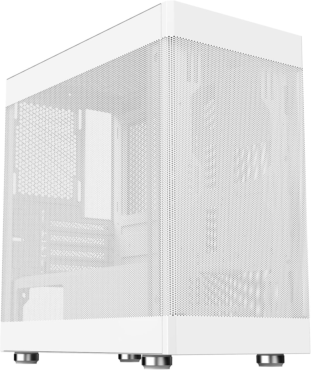 Itek Case PROMESH 35W – Gaming Office Mini Tower mATX, Typ-C, 2xUSB3, 3 Seiten MESH, White Edition