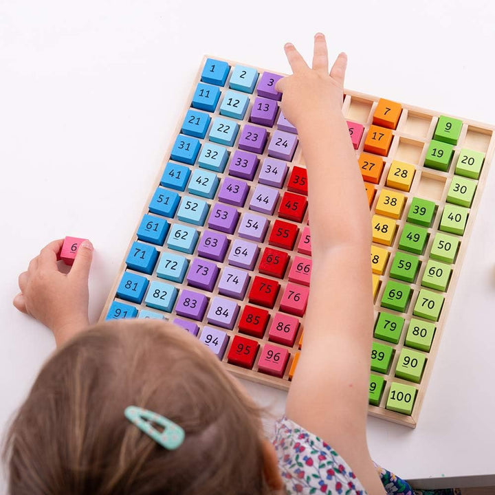 Bigjigs Spielzeug Holz Anzahl Fach - Educational Counting Brett