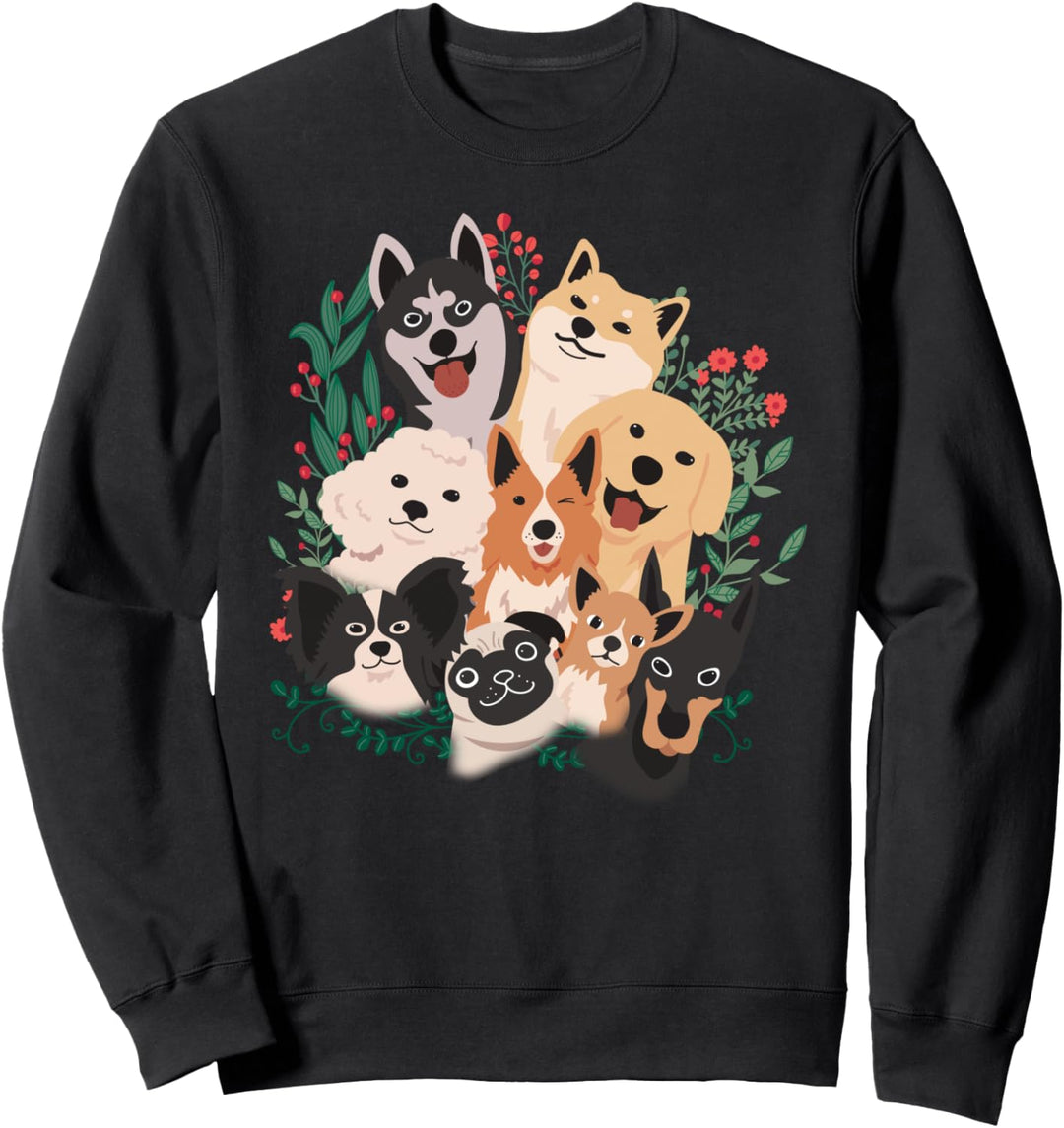 Lustiger Hund für Haustierbesitzer, Motiv Lächelnde Hunde Sweatshirt