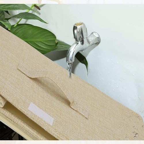 Homsorout Aufbewahrungsbox mit Deckel 2 Stück, Faltbare Aufbewahrungskiste mit Griff, faltbox mit de