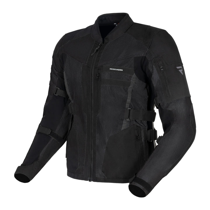 REBELHORN Scandal II Motorradjacke Herren | Textile | Ellbogen und Schulterprotektoren | Grosse Mesh