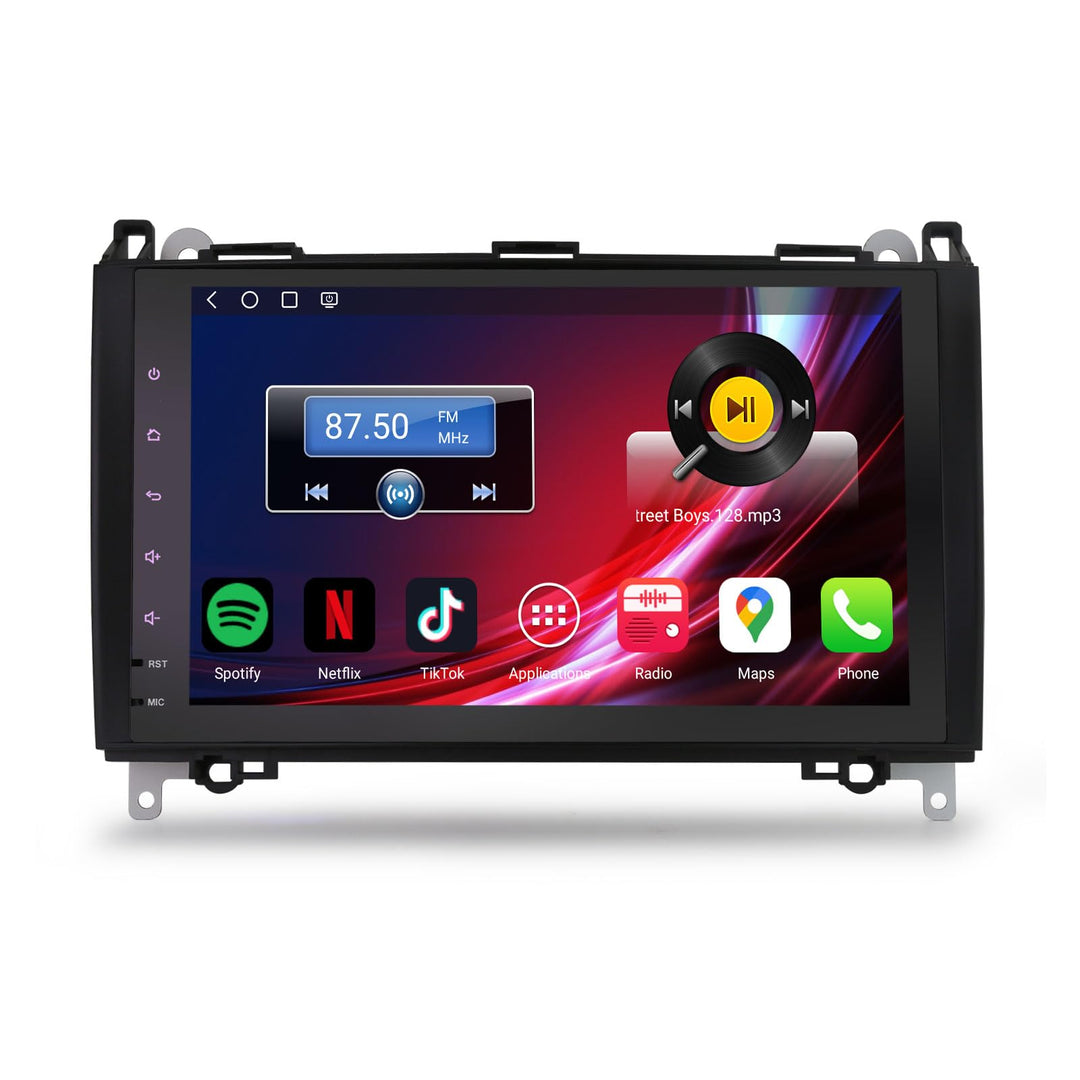 Acht-Kern Android 14 DAB+ Autoradio Für Mercedes A-Klasse W169 B-Klasse W245 Sprinter Viano Vito VW