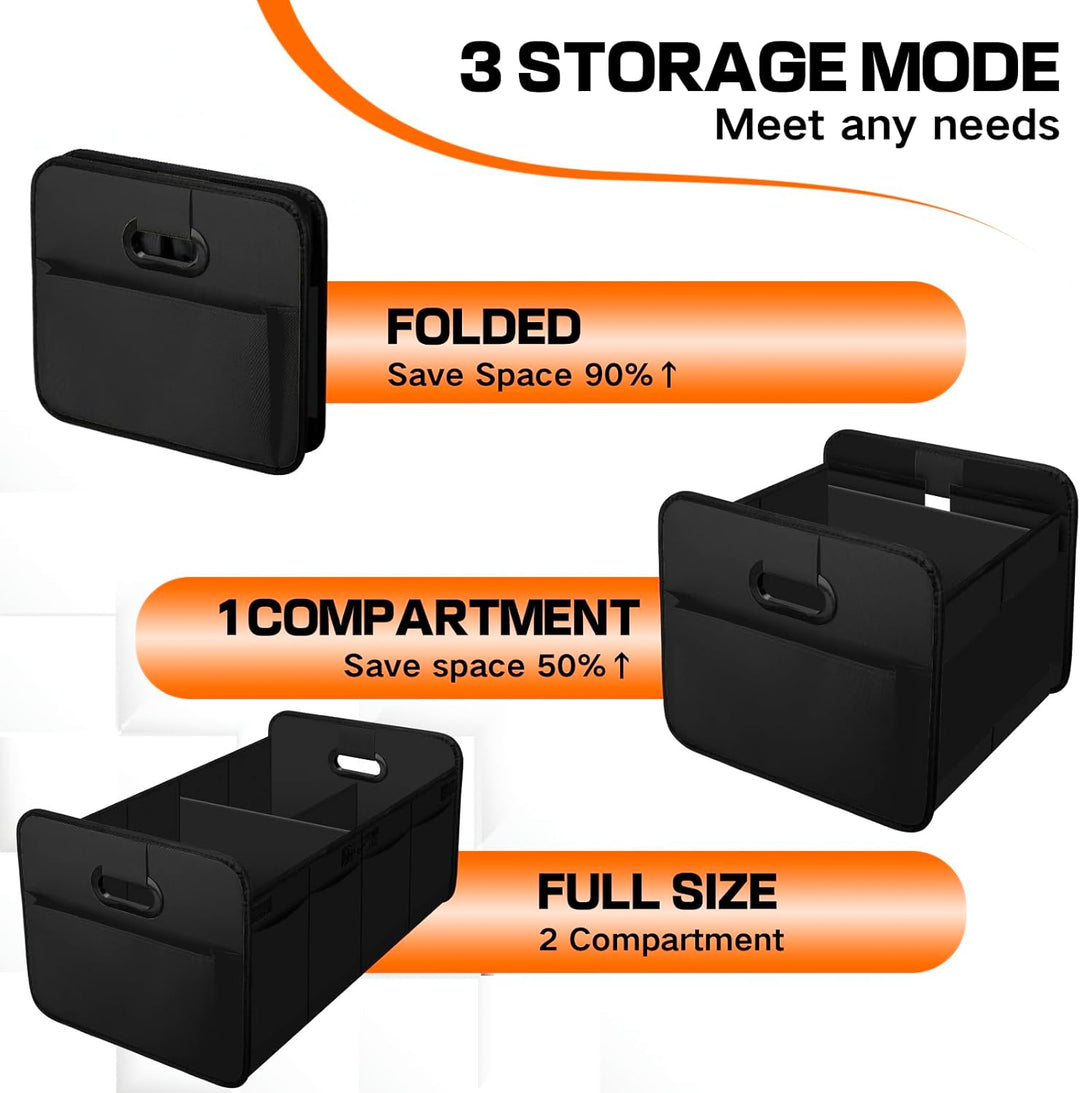 Kofferraum Organizer Auto, Faltbare Kofferraumtasche mit Fächern & Tragegriff,Geräumige Aufbewahrung