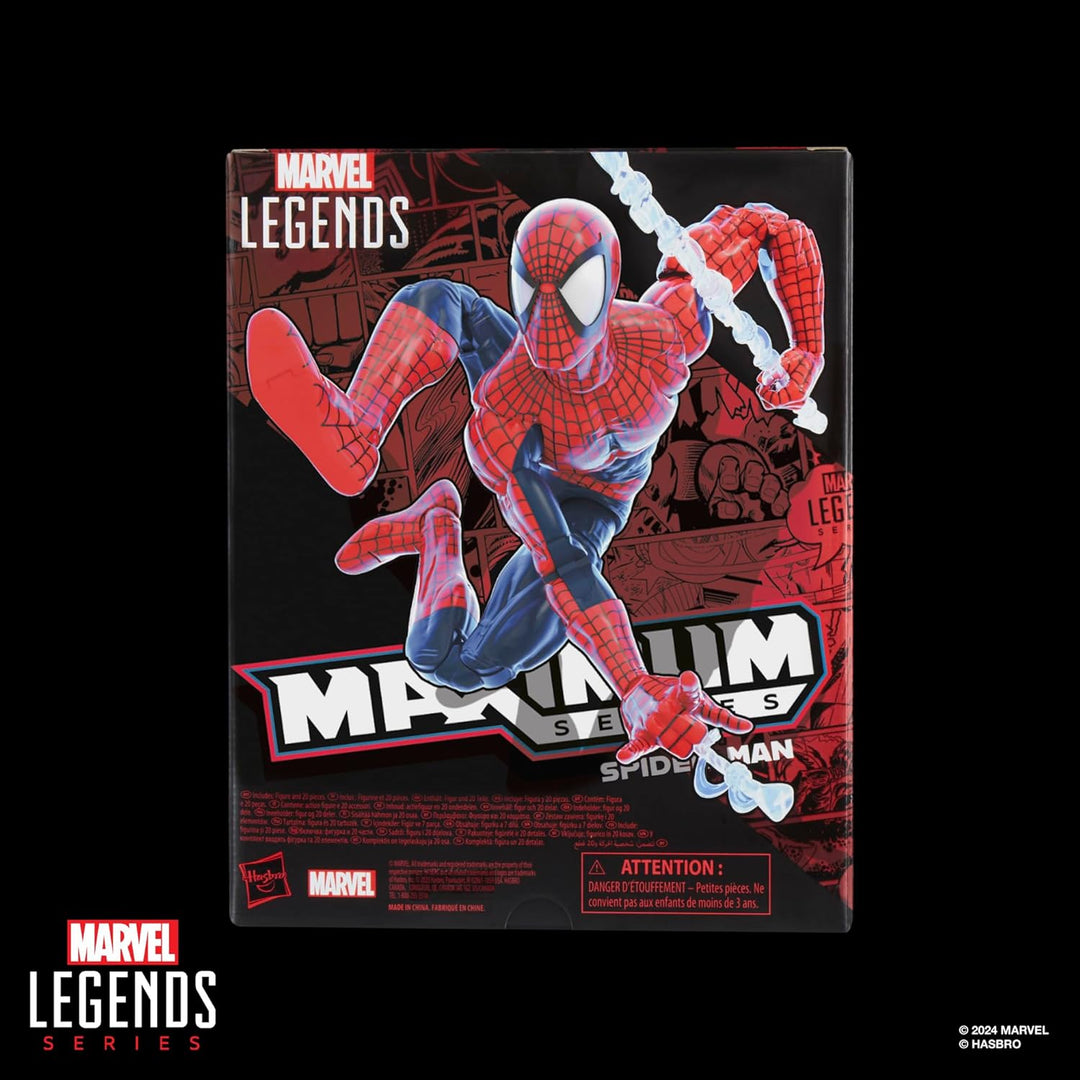 Marvel Legends Maximum Series Spider-Man Action-Figur, Rot/Blau, 15 cm grosse Superhelden-Figur zum