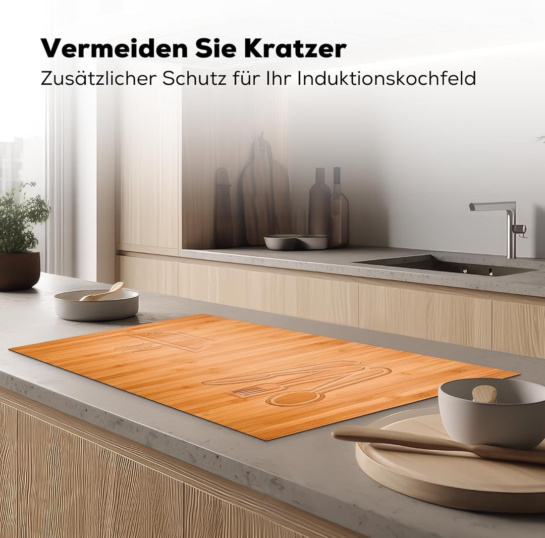 KitchenYeah© Herdabdeckplatte Einteilig Induktionsmatte Küche Abdeckung Ceranfeld Herd Abdeckplatte