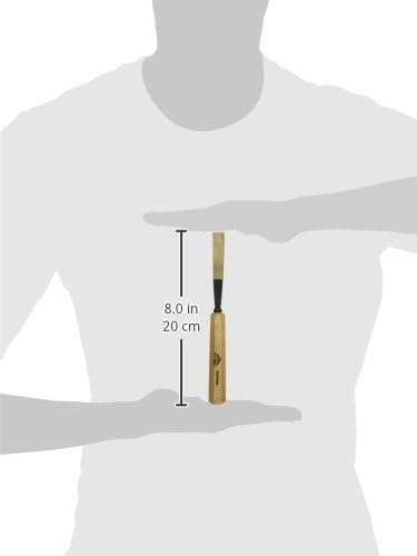 STUBAI Stemmeisen Stechbeitel Serie 52 - Form 71 | einseitig geschliffen 14 mm, mit Holzgriff, für g