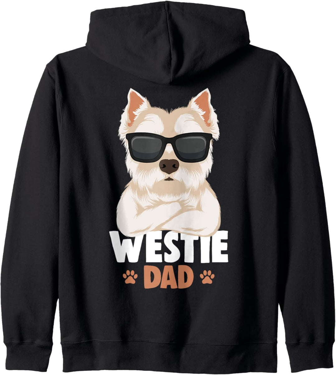 West Highland White Terrier Westie Dad Hund Kapuzenjacke