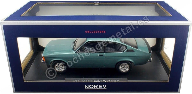 Norev kompatibel mit Opel Kadett C Rallye Winterfest 1978 türkis Modellauto 1:18