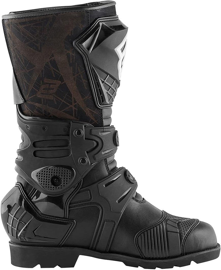 Bogotto Montevideo wasserdichte Enduro/Motocross Stiefel, schwarz, 43 Schwarz 43 EU, Schwarz 43 EU