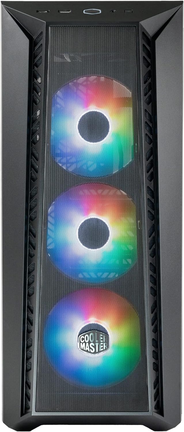 Cooler Master MasterBox 520 Mesh-PC-Gehäuse – Mid-Tower-ATX-Gehäuse, 3 x vorinstallierten Lüftern, m