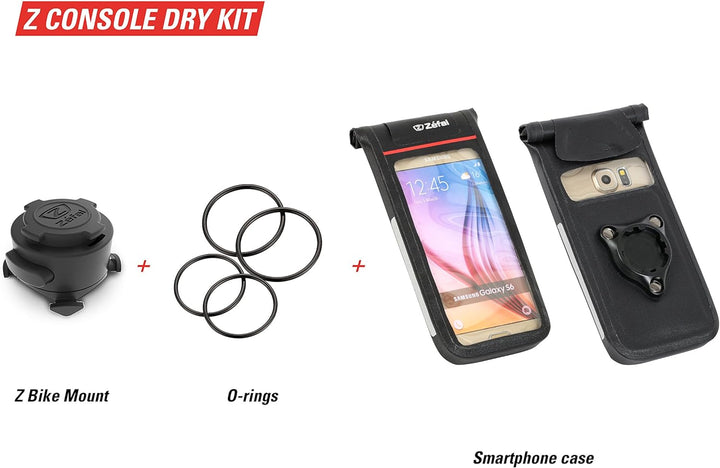 Zefal Unisex – Erwachsene Z Console Dry Smartphone-Halter, Schwarz, L