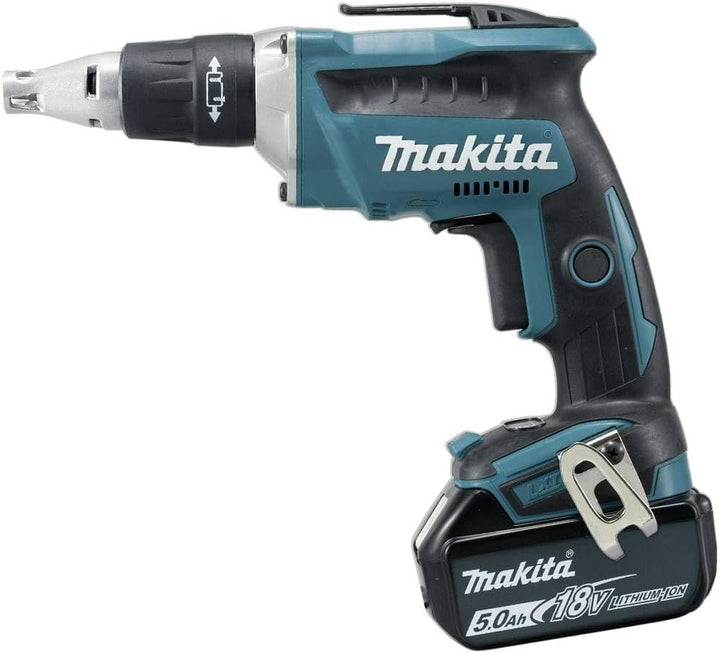 Makita Akku-Schnellbauschrauber, Ladegerät Im Makpac, Türkis, Mit 2X Akku 5,0 Ah - 18 V mit 2x Akku