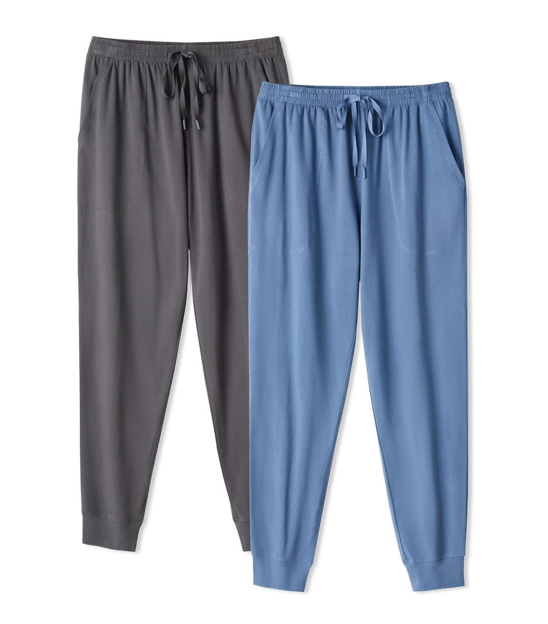 DAVID ARCHY Herren Schlafanzughose Lang &amp; Kurz mit Eingriff Pyjama Hose mit Taschen und Band Nachtwä