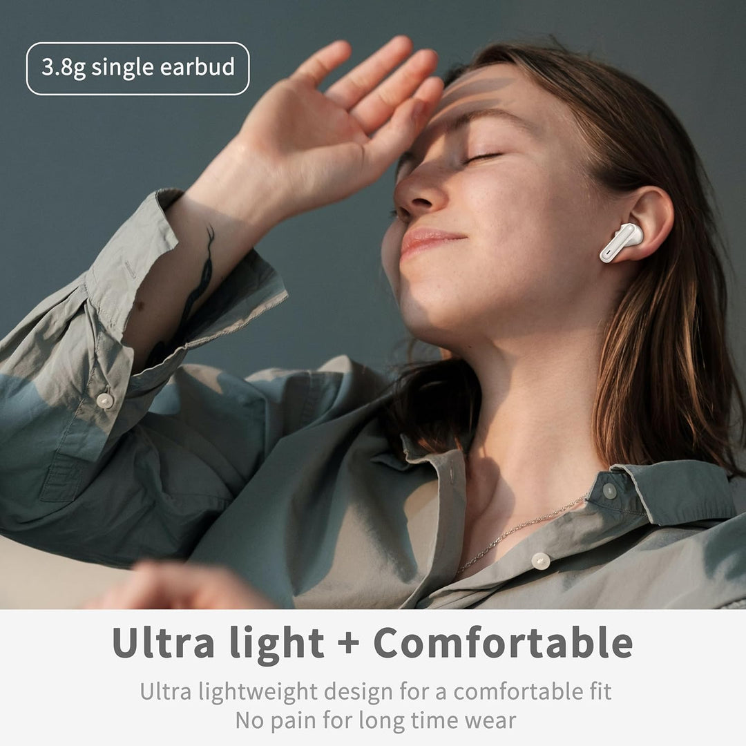 Kabellose Bluetooth Kopfhörer, in ear Kopfhörer Bluetooth 5.4 mit 4 ENC Noise Cancelling Mics, Tiefe