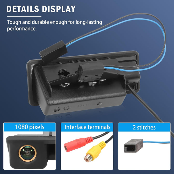 Rückfahrkamera AHD 1080P für 1er, 3er, 5er, X6, E39, E60, E70, E82, E90, 170 Grad Fischauge, funktio