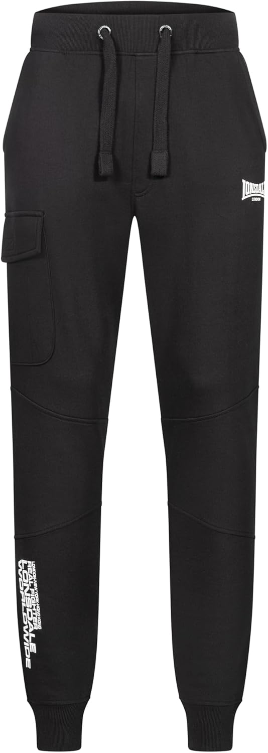 Lonsdale Herren Tweedmouth Dress Pants S Black/White, S Black/White