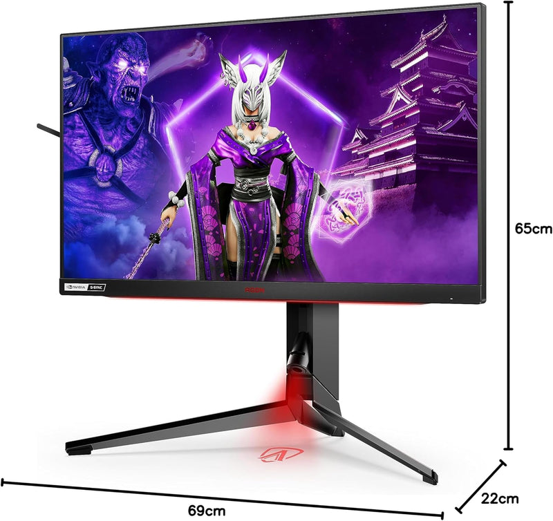 AOC Agon Pro AG254FG - 25 Zoll FHD Gaming Monitor, 360 Hz, 1ms, Gsync Ultimate (1920x1080, HDMI, Dis