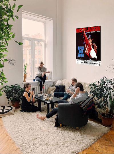 Michael Jackson - Bad World, Hockenheimring 1988 » Konzertplakat/Premium Poster | Live Konzert Veran