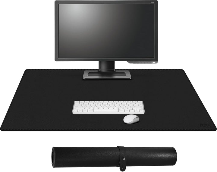 Cacoy Schreibtischunterlage PU Leder, 900x500 mm Schreibtisch Unterlage, Multifunktionales Schreibun