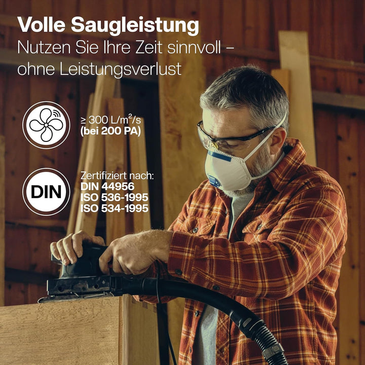 3 Filter für Kärcher Staubsauger [WD4, WD5, WD6 / MV4, MV5, MV6] – 3 Flachfaltenfilter für Allergike