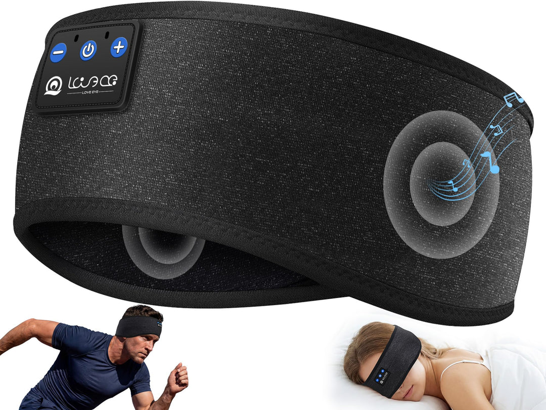 Schlafkopfhörer Bluetooth, Kopfhörer Schlafen, Schlaf Stirnband Kopfhörer Headband Schlafmaske, Spor