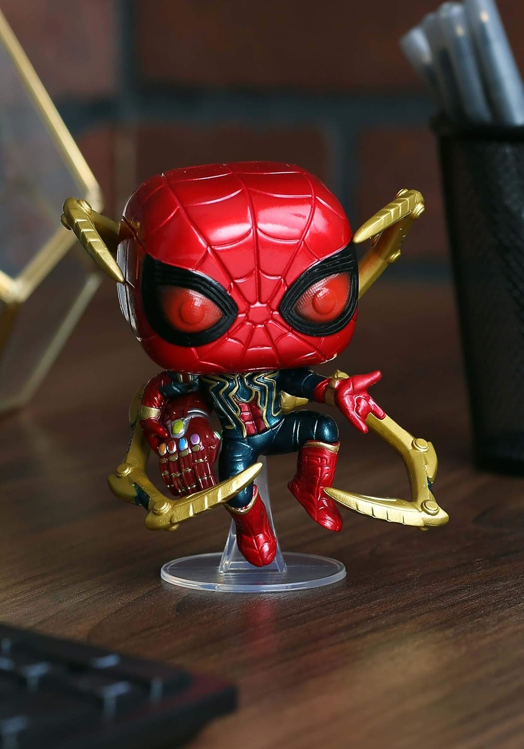 Funko Pop! Marvel: Endgame - Iron Spider mit NanoGauntlet - Avengers Endgame - Vinyl-Sammelfigur - G