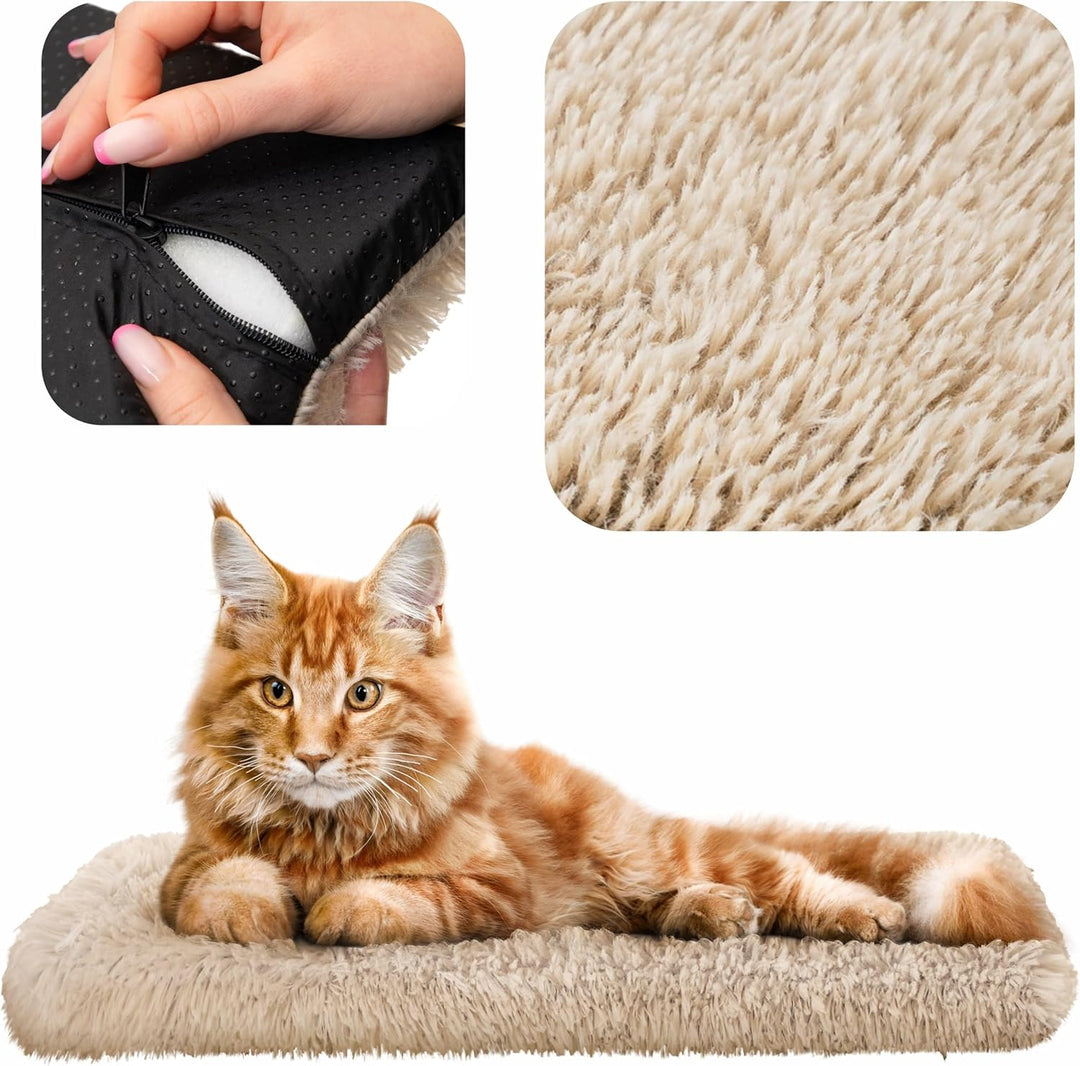 Katzen Fensterliege Fensterbank rutschfest - Katzenbett Fensterbank 60x25 cm - Weich & Kuschelig - F