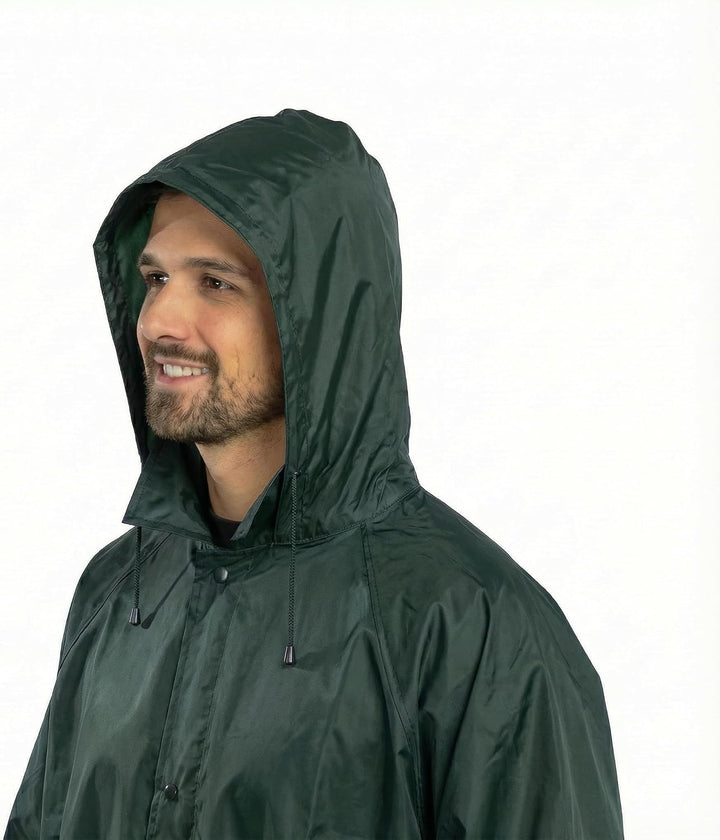 BWOLF POSEIDON Regenmantel Herren Regenmantel Wasserdichte Lange Regenjacke Outdoor Wiederverwendbar
