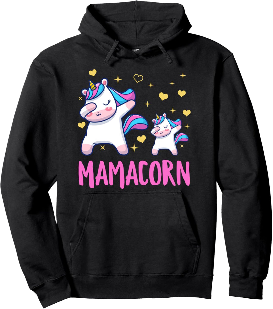 Mamacorn Mami Und Baby Lustiges Dabbing Einhorn Mutter Mutti Pullover Hoodie