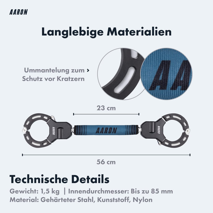 AARON Handschellenschloss für E-Scooter - Hochsicherheits-Design - Flexibles Fahrradschloss mit Stah