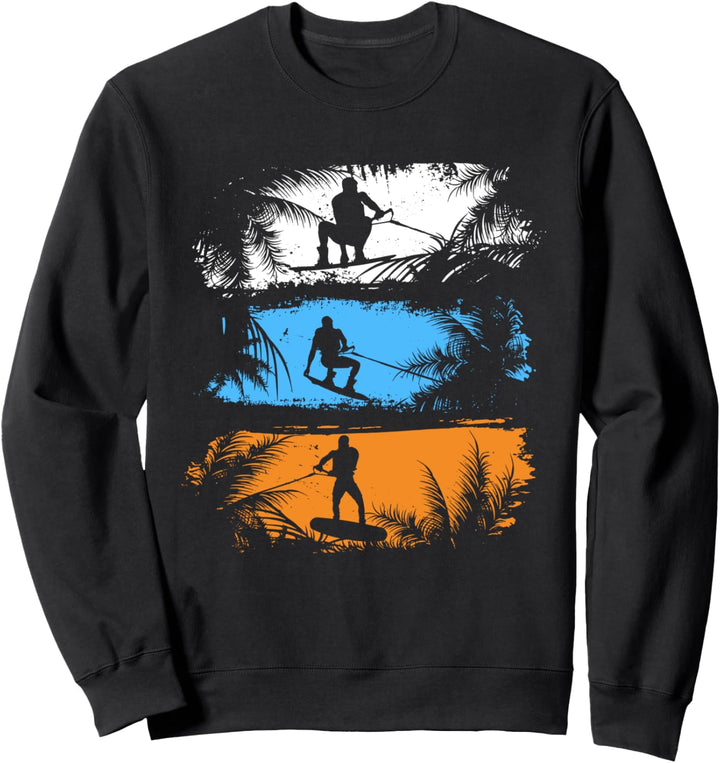 Herren Wakeboard Wakeboarder Retro Wakeboarding Wakeboarden Sweatshirt