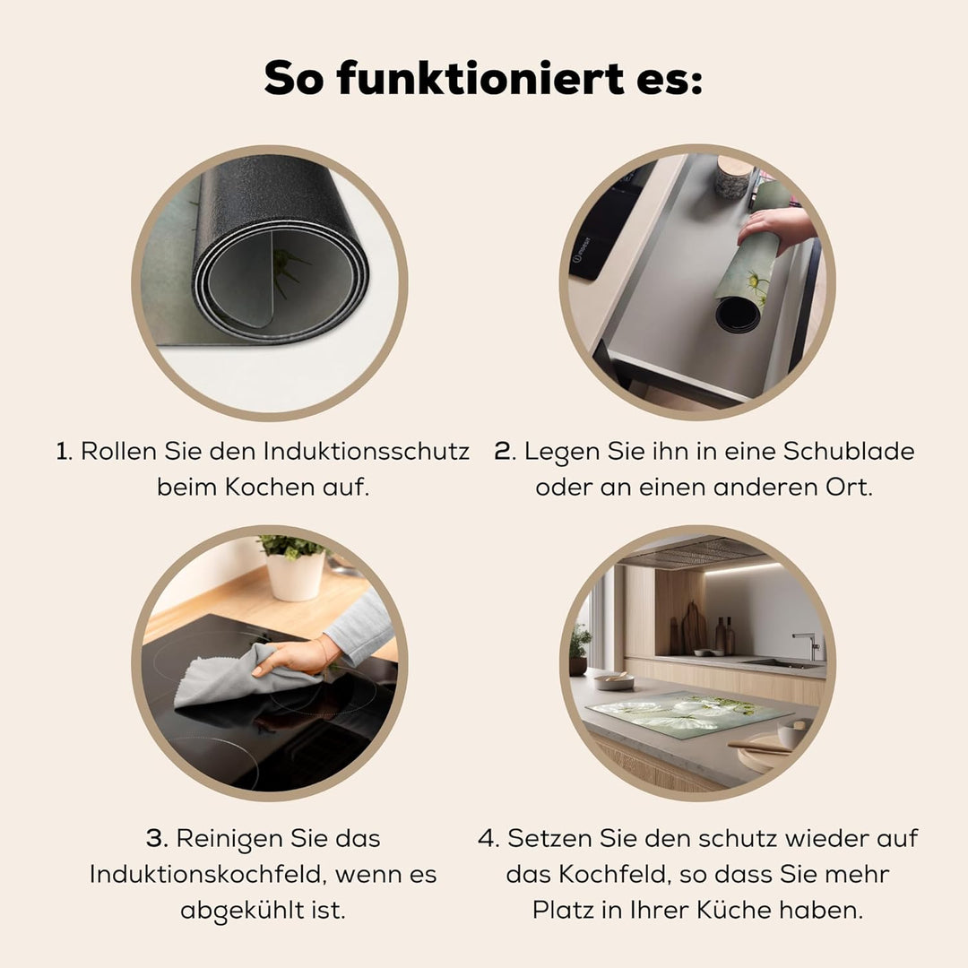 Herdabdeckplatte Einteilig Küche Ceranfeld Abdeckplatte Cerankochfeld Abdeckung Induktionskochfeld S