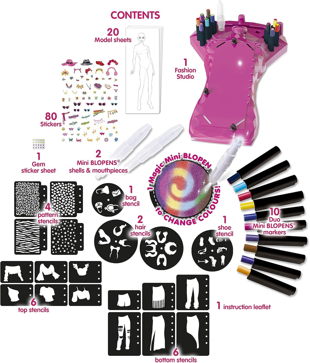 John Adams , BLOPENS Fashion Designer: Create fantastic airbrush pictures, Arts & crafts, Ages 6+