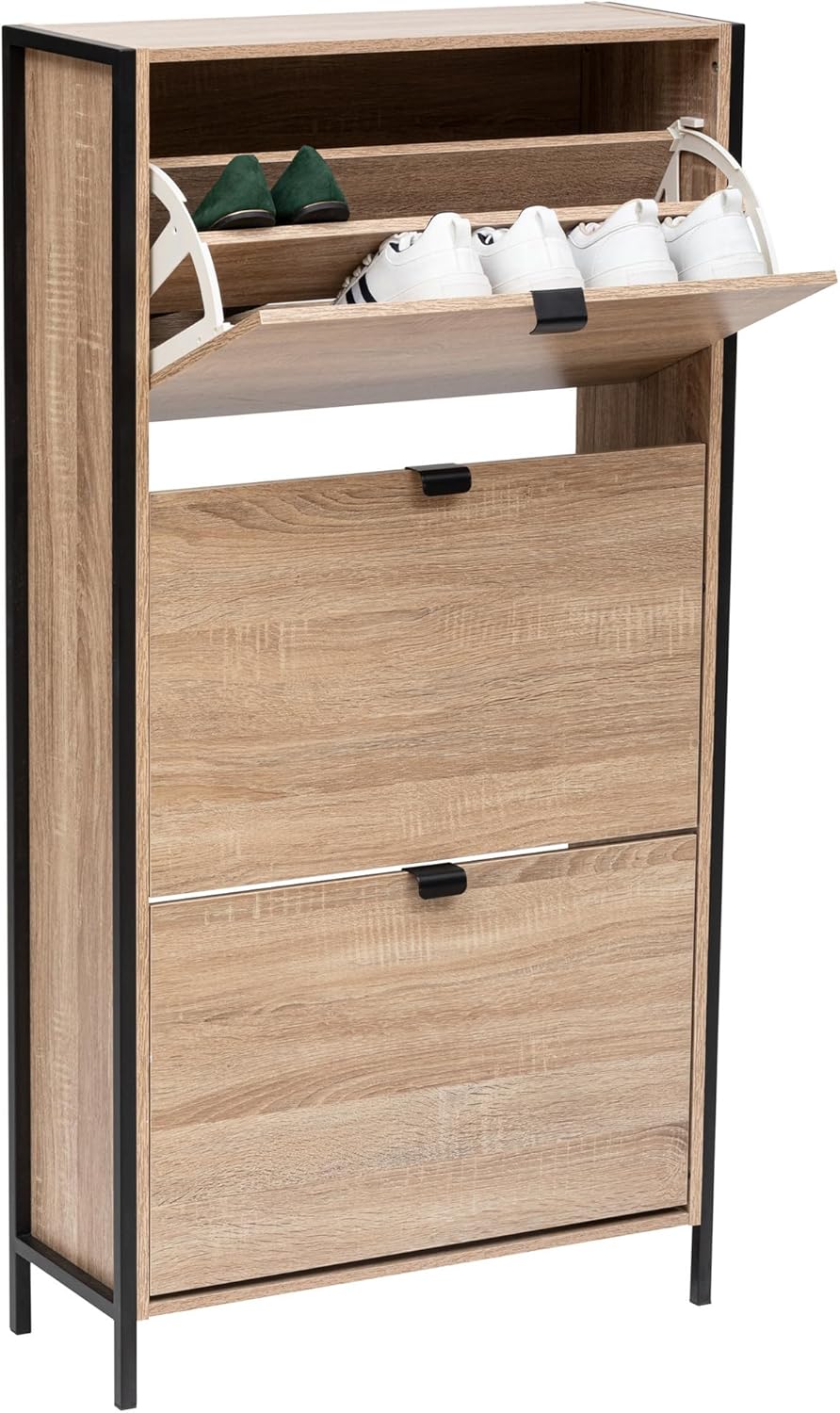 5five - schuhschrank mit 3 schubladen "aliaj" in eiche natur effekt