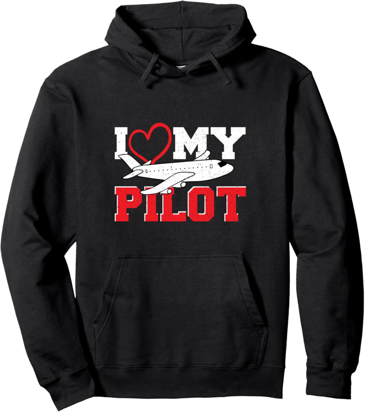 Liebe: I Love My Pilot - Pilot Pullover Hoodie