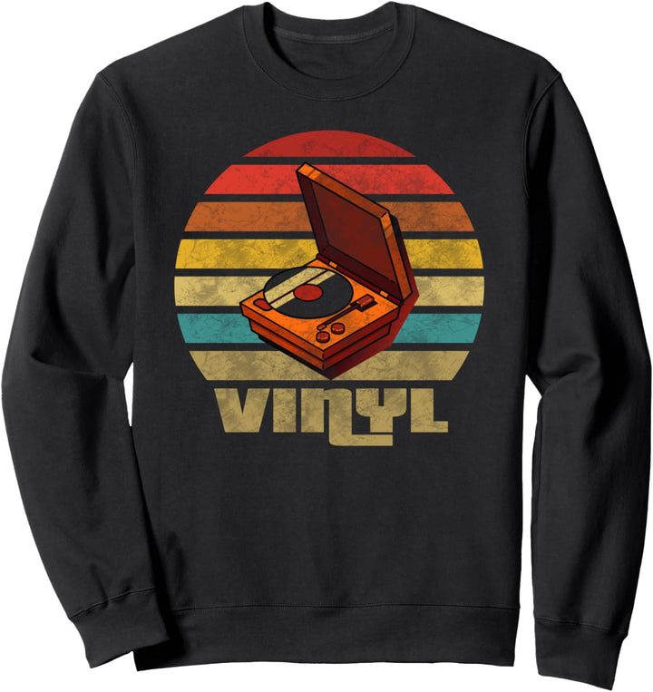 Retro Vinyl Box Vintage Schallplatte Sweatshirt