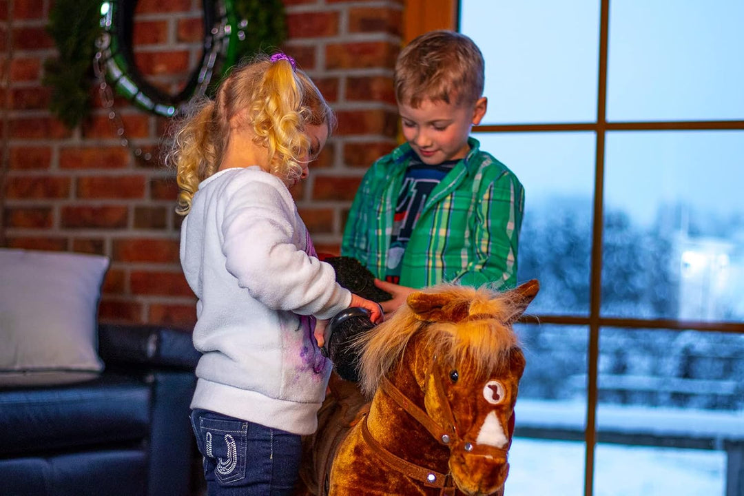 Happy People 58409 Schaukelpferd Haflinger (4-Fach Sound)