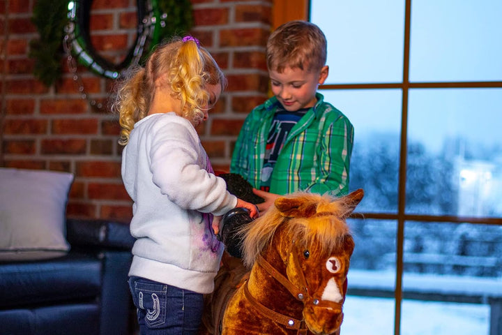 Happy People 58409 Schaukelpferd Haflinger (4-Fach Sound)