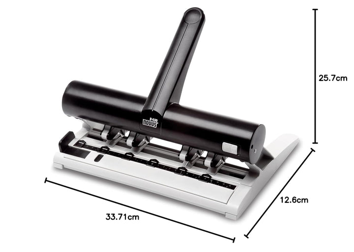 Novus Zeitplaner-Locher B 430 Mehrfachlocher, metall, variabel, 4 Stanzsegmente, Stanzsegmente