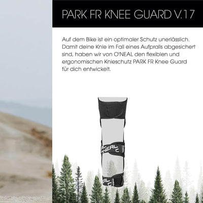 O'NEAL Knieprotektor | Park FR Carbon Knee Guard Knieschoner MTB & MX I BMX MTB Downhill I Leichtgew