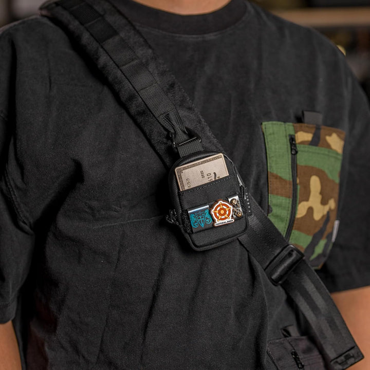 TACTICAL GEEK Storage A6 Mini EDC Organizer - 2-Taschen Premium 500D Cordura Nylon Tasche Für AirPod